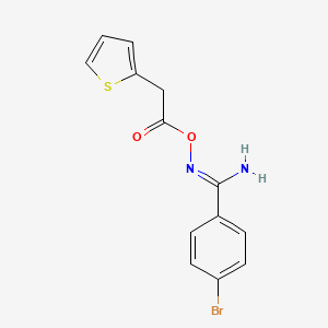 4-bromo-N'-[(2-thienylacetyl)oxy]benzenecarboximidamide