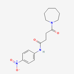 4-(1-Azepanyl)-N~1~-(4-nitrophenyl)-4-oxobutanamide