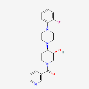 [(3R,4R)-4-[4-(2-fluorophenyl)piperazin-1-yl]-3-hydroxypiperidin-1-yl]-pyridin-3-ylmethanone