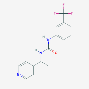 N-[1-(4-pyridinyl)ethyl]-N'-[3-(trifluoromethyl)phenyl]urea