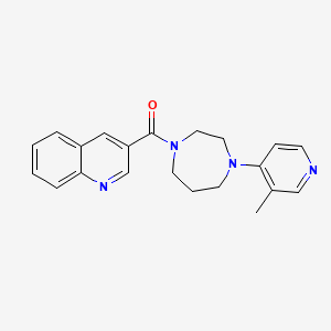 3-{[4-(3-methylpyridin-4-yl)-1,4-diazepan-1-yl]carbonyl}quinoline