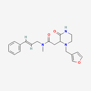 2-[1-(3-furylmethyl)-3-oxo-2-piperazinyl]-N-methyl-N-[(2E)-3-phenyl-2-propen-1-yl]acetamide