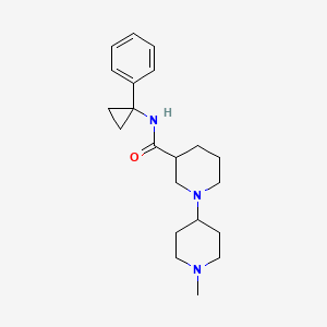 1'-methyl-N-(1-phenylcyclopropyl)-1,4'-bipiperidine-3-carboxamide