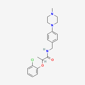 2-(2-chlorophenoxy)-N-[4-(4-methyl-1-piperazinyl)benzyl]propanamide