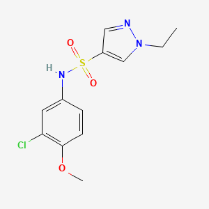 N-(3-chloro-4-methoxyphenyl)-1-ethyl-1H-pyrazole-4-sulfonamide