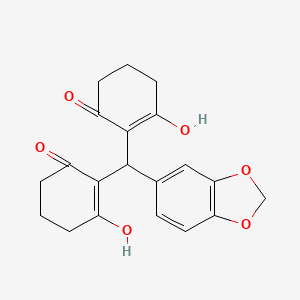 2,2'-(1,3-benzodioxol-5-ylmethylene)bis(3-hydroxy-2-cyclohexen-1-one)