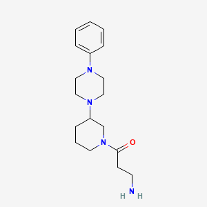 {3-oxo-3-[3-(4-phenyl-1-piperazinyl)-1-piperidinyl]propyl}amine dihydrochloride