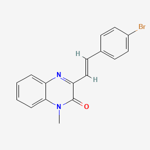 3-[2-(4-bromophenyl)vinyl]-1-methyl-2(1H)-quinoxalinone