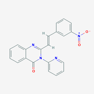 2-[2-(3-nitrophenyl)vinyl]-3-(2-pyridinyl)-4(3H)-quinazolinone