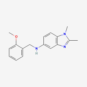 N-[(2-METHOXYPHENYL)METHYL]-1,2-DIMETHYL-1H-1,3-BENZODIAZOL-5-AMINE