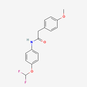 N-[4-(difluoromethoxy)phenyl]-2-(4-methoxyphenyl)acetamide