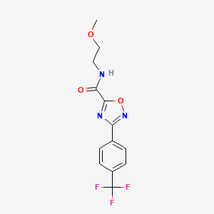 N-(2-methoxyethyl)-3-[4-(trifluoromethyl)phenyl]-1,2,4-oxadiazole-5-carboxamide