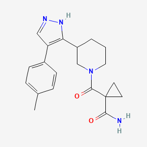 1-({3-[4-(4-methylphenyl)-1H-pyrazol-5-yl]piperidin-1-yl}carbonyl)cyclopropanecarboxamide