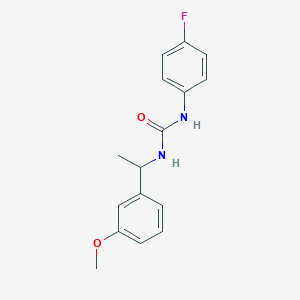 1-(4-Fluorophenyl)-3-[1-(3-methoxyphenyl)ethyl]urea