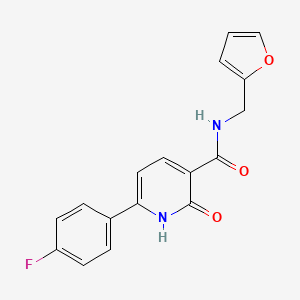 6-(4-FLUOROPHENYL)-N-[(FURAN-2-YL)METHYL]-2-HYDROXYPYRIDINE-3-CARBOXAMIDE