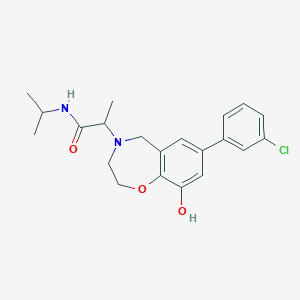 2-[7-(3-chlorophenyl)-9-hydroxy-2,3-dihydro-1,4-benzoxazepin-4(5H)-yl]-N-isopropylpropanamide