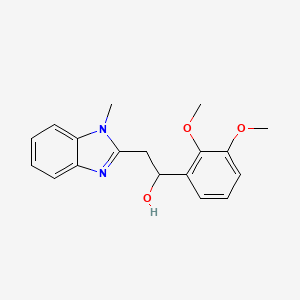 molecular formula C18H20N2O3 B5446597 Benzimidazole-2-ethanol, 1-methyl-alpha-(2,3-dimethoxyphenyl)- 