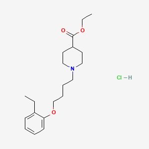 molecular formula C20H32ClNO3 B5447273 Ethyl 1-[4-(2-ethylphenoxy)butyl]piperidine-4-carboxylate;hydrochloride 