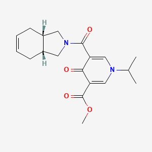 molecular formula C19H24N2O4 B5447409 methyl 5-[(3aR*,7aS*)-1,3,3a,4,7,7a-hexahydro-2H-isoindol-2-ylcarbonyl]-1-isopropyl-4-oxo-1,4-dihydro-3-pyridinecarboxylate 