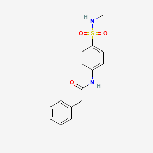 2-(3-methylphenyl)-N-[4-(methylsulfamoyl)phenyl]acetamide