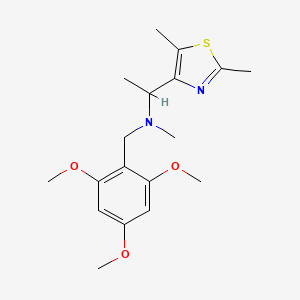 1-(2,5-dimethyl-1,3-thiazol-4-yl)-N-methyl-N-(2,4,6-trimethoxybenzyl)ethanamine