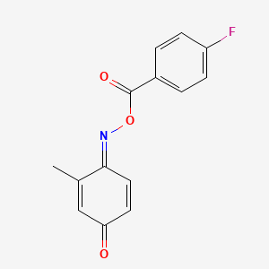 [(E)-(2-methyl-4-oxocyclohexa-2,5-dien-1-ylidene)amino] 4-fluorobenzoate