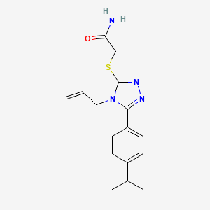 2-{[4-ALLYL-5-(4-ISOPROPYLPHENYL)-4H-1,2,4-TRIAZOL-3-YL]SULFANYL}ACETAMIDE