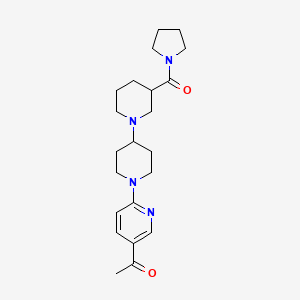 1-{6-[3-(pyrrolidin-1-ylcarbonyl)-1,4'-bipiperidin-1'-yl]pyridin-3-yl}ethanone