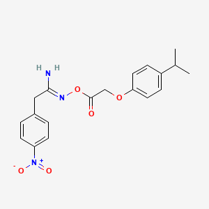 (1Z)-2-(4-nitrophenyl)-N'-({[4-(propan-2-yl)phenoxy]acetyl}oxy)ethanimidamide