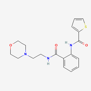 N-[2-(2-morpholin-4-ylethylcarbamoyl)phenyl]thiophene-2-carboxamide