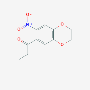 1-(7-Nitro-2,3-dihydro-1,4-benzodioxin-6-yl)butan-1-one