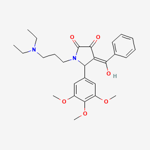 4-benzoyl-1-[3-(diethylamino)propyl]-3-hydroxy-5-(3,4,5-trimethoxyphenyl)-1,5-dihydro-2H-pyrrol-2-one