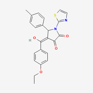 4-(4-ETHOXYBENZOYL)-3-HYDROXY-5-(4-METHYLPHENYL)-1-(1,3-THIAZOL-2-YL)-2,5-DIHYDRO-1H-PYRROL-2-ONE