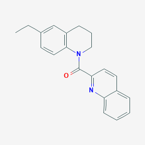 2-[(6-ethyl-3,4-dihydro-1(2H)-quinolinyl)carbonyl]quinoline