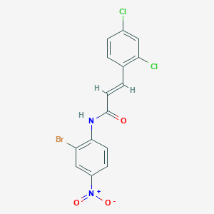 N-(2-bromo-4-nitrophenyl)-3-(2,4-dichlorophenyl)acrylamide