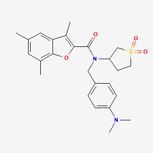 N-[4-(dimethylamino)benzyl]-N-(1,1-dioxidotetrahydro-3-thienyl)-3,5,7-trimethyl-1-benzofuran-2-carboxamide