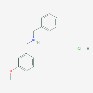 N-[(3-methoxyphenyl)methyl]-1-phenylmethanamine;hydrochloride