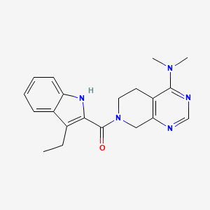 7-[(3-ethyl-1H-indol-2-yl)carbonyl]-N,N-dimethyl-5,6,7,8-tetrahydropyrido[3,4-d]pyrimidin-4-amine