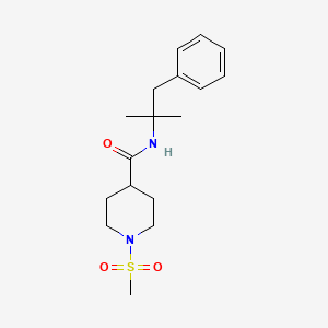 N-(1,1-dimethyl-2-phenylethyl)-1-(methylsulfonyl)-4-piperidinecarboxamide