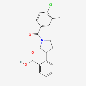 2-[1-(4-chloro-3-methylbenzoyl)-3-pyrrolidinyl]benzoic acid