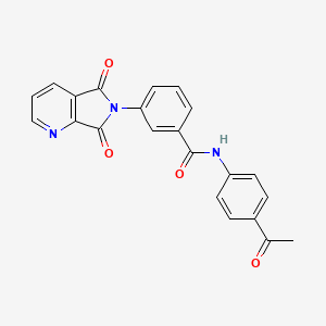 N-(4-acetylphenyl)-3-(5,7-dioxopyrrolo[3,4-b]pyridin-6-yl)benzamide