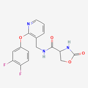 N-{[2-(3,4-difluorophenoxy)pyridin-3-yl]methyl}-2-oxo-1,3-oxazolidine-4-carboxamide