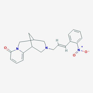 11-[3-(2-nitrophenyl)-2-propen-1-yl]-7,11-diazatricyclo[7.3.1.0~2,7~]trideca-2,4-dien-6-one