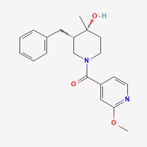 [(3S,4R)-3-benzyl-4-hydroxy-4-methylpiperidin-1-yl]-(2-methoxypyridin-4-yl)methanone