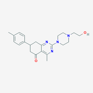 2-[4-(2-hydroxyethyl)piperazin-1-yl]-4-methyl-7-(4-methylphenyl)-7,8-dihydroquinazolin-5(6H)-one