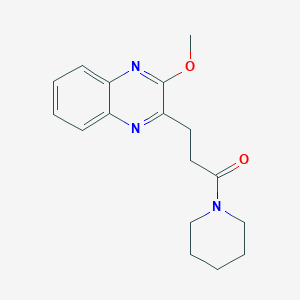 3-(3-Methoxy-2-quinoxalinyl)-1-piperidino-1-propanone