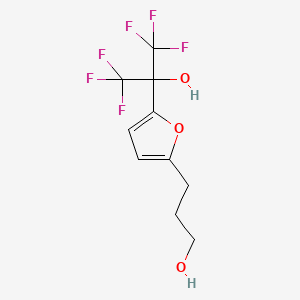 3-{5-[2,2,2-trifluoro-1-hydroxy-1-(trifluoromethyl)ethyl]-2-furyl}-1-propanol