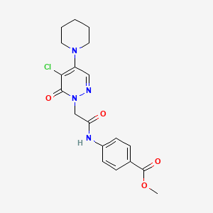 methyl 4-({[5-chloro-6-oxo-4-(1-piperidinyl)-1(6H)-pyridazinyl]acetyl}amino)benzoate