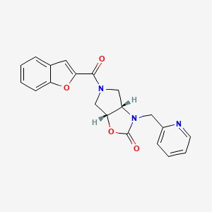 (3aS*,6aR*)-5-(1-benzofuran-2-ylcarbonyl)-3-(pyridin-2-ylmethyl)hexahydro-2H-pyrrolo[3,4-d][1,3]oxazol-2-one