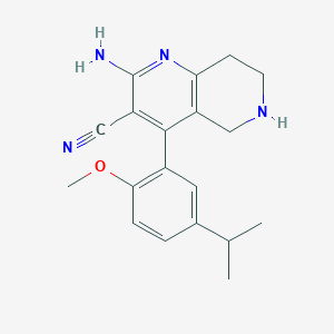 2-amino-4-(5-isopropyl-2-methoxyphenyl)-5,6,7,8-tetrahydro-1,6-naphthyridine-3-carbonitrile